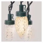 LED karácsonyi fényfüzér – tobozok, 9,8 m, kültéri és beltéri, meleg fehér, programokkal thumbnail 4