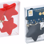 ARTICASA Xmas velvet star 2as 6pc 20,5x2,5x15,5cm 65gr PP PVC -  thumbnail 1