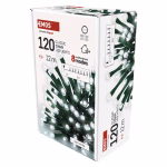 LED karácsonyi fényfüzér, 12 m, kültéri és beltéri, hideg fehér, progr, időz. thumbnail 2