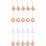 CHRISTMAS GIFTS Karácsonyfadísz gömb 20db 4x4x4cm 4gr PP műanyag thumbnail 2