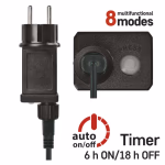 LED karácsonyi fényfüzér, 24 m, kültéri és beltéri, hideg fehér, progr, időz. thumbnail 5