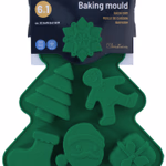 Szilikon sütőforma karácsonyi 3színben 22.5x18.5x2,5cm thumbnail 3