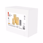 LED dekoráció – 3db viaszgyertya, 3x 3x AAA, beltéri, vintage, távirányító thumbnail 3