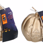 ARTICASA Candle pumpkin gold 2as Hallow ⌀6x7cm 130gr WX HT thumbnail 1