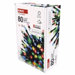 LED karácsonyi fényfüzér, 8 m, kültéri és beltéri, többszínű, progr, időz. thumbnail 2