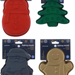 Szilikon sütőforma karácsonyi 4 féle 19x13.5x3.5cm thumbnail 1