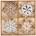 ARTICASA Xmas wooden hanger 3as 12pcs 5,5x6,6x0,3cm 3gr WD BC -  thumbnail 2
