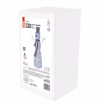 LED karácsonyi hóember, rattan, 124 cm, beltéri, hideg fehér, időzítő thumbnail 4