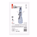 LED karácsonyi hóember, rattan, 124 cm, beltéri, hideg fehér, időzítő thumbnail 3