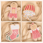 ARTICASA Xmas wooden hanger 3as 12pc 5x7x0,3cm 3gr WD BC -  thumbnail 2