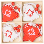 ARTICASA Xmas wooden hanger 3as 12pc 5x7x0,3cm 3gr WD BC -  thumbnail 3