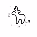 LED karácsonyi szarvas, 27 cm, kültéri és beltéri, hideg fehér, időzítő thumbnail 8