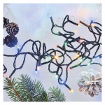 LED karácsonyi fényfüzér, 18 m, kültéri és beltéri, többszínű, progr, időz. thumbnail 6