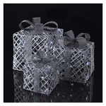 LED ajándékok, 3 méret, beltéri, hideg fehér, időzítő thumbnail 5