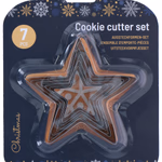 Karácsonyi fém süti kiszúró szett 7db 2 féle 11x11x2cm thumbnail 2
