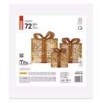 LED ajándékok, 3 méret, beltéri, meleg fehér thumbnail 3