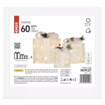 LED díszes ajándékok, 3 méret, beltéri, meleg fehér thumbnail 5