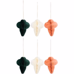 Papír karácsonyfadísz 6db 8x10cm thumbnail 2