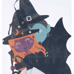 ARTICASA Halloween honeycomb 3pc Hallow 30x18cm 20gr PAP PBHD