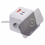 EMOS Hosszabbító/elosztó (kocka) 2 m / 2 aljzat / fehér / 2×USB-A+1×USB-C+Qi / 1,5 mm2 thumbnail 2