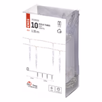 LED karácsonyi fényfüzér – 10x jégcsap, 1,35 m, 2x AA, beltéri, hideg fehér, időzítő thumbnail 3