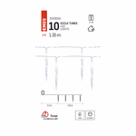 LED karácsonyi fényfüzér – 10x jégcsap, 1,35 m, 2x AA, beltéri, hideg fehér, időzítő thumbnail 2