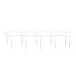 LED karácsonyi fényfüzér – 10x jégcsap, 1,35 m, 2x AA, beltéri, hideg fehér, időzítő thumbnail 1