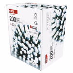 LED karácsonyi fényfüzér,cseresznye–golyók,20 m,kültéri és beltéri,hideg fehér,progr,időz thumbnail 2