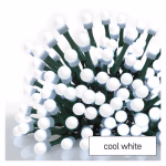 LED karácsonyi fényfüzér,cseresznye–golyók,30 m,kültéri és beltéri,hideg fehér,progr,időz. thumbnail 1