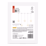 LED karácsonyi fényfüggöny – csillagok, 45x84 cm, kültéri és beltéri, meleg fehér thumbnail 3