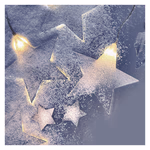 LED karácsonyi fényfüggöny – csillagok, 45x84 cm, kültéri és beltéri, meleg fehér thumbnail 7
