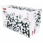 LED karácsonyi fényfüzér,csereszny –golyók,48 m,kültéri és beltéri,hideg fehér,progr,időz. thumbnail 2