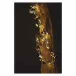 LED karácsonyi fényfüzér – tobozok, 1,7 cm, 2x AA, beltéri, meleg fehér thumbnail 3