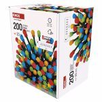 LED karácsonyi fényfüzér,cseresznye–golyók, 20 m, kültéri és beltéri, többszínű,progr,időz thumbnail 2