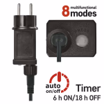 LED karácsonyi fényfüzér,cseresznye–golyók, 20 m, kültéri és beltéri, többszínű,progr,időz thumbnail 5