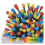 LED karácsonyi fényfüzér,cseresznye–golyók, 30 m, kültéri és beltéri, többszínű,progr,időz thumbnail 1