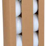 Karácsonyfadísz gömb 10db, 6cm, műanyag, fehér, matt/fényes thumbnail 1