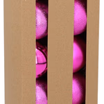 Karácsonyfadísz gömb 10db, 6cm, műanyag, rózsaszín, matt/fényes thumbnail 1