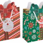 ARTICASA Xmas Giftbag rd/grn2as 25x10x25cm 61gr PAP PET BC thumbnail 1
