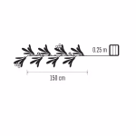 LED karácsonyi fényfüzér – fagyöngy, 1,5 m, 3x AA, beltéri, meleg fehér, időzítő thumbnail 4