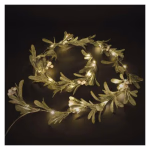 LED karácsonyi fényfüzér – fagyöngy, 1,5 m, 3x AA, beltéri, meleg fehér, időzítő thumbnail 1