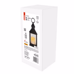 LED dekoráció – lámpa, antik, fekete, villogó, 3x AAA, beltéri, vintage, időzítő thumbnail 4