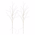 LED dekoráció - 2 db nyírfaág, 60 cm, 3 db AA, kültéri és beltéri, meleg fehér, időzítővel thumbnail 2