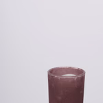 Candle rough glass 3as Chmas Gift Ø7xh8cm 300gr WAX(WX) BC thumbnail 1