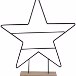 ARTICASA Xmas standing decoration star 40x8x43cm 350gr IR HT WD - 