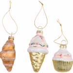 ARTICASA Xmas ornament sweetness 3pc 5x5x11cm 13gr GL WBL -  thumbnail 1