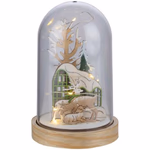 ARTICASA Xmas LED Dome Ø11,5xh20,5cm 300gr AVP PLASTIC PLYWD CB excb2xAAA -  thumbnail 2