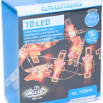 GRUNDIG Karácsonyi figurás fényfüzér 10LED 4 féle 120cm fém műanyag WW 2xAA elemet nem tartalmaz thumbnail 5