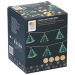 ARTICASA Xmas string light paper trees 16x5,6x7cm 107gr PP CB excb2xAA -  thumbnail 3