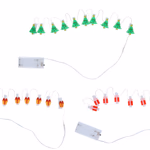 GRUNDIG Karácsonyi figurás fényfüzér 10LED 4 féle 120cm fém műanyag WW 2xAA elemet nem tartalmaz thumbnail 4